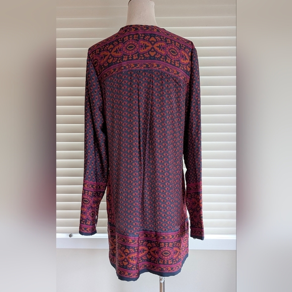 FREE PEOPLE Meadow Mod Mini Dress Moody Combo, Long Sleeve, Size L - Picture 7 of 14